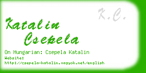 katalin csepela business card